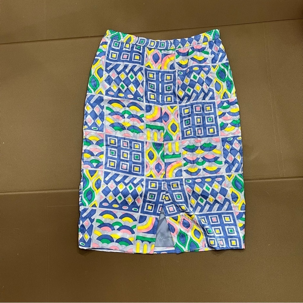 Vintage Skirt 100% Silk Anne Crimmins UMI Collections size‎ 8 Whimsical 90s